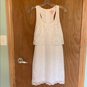 Lily Pulitzer white Stella Lace Tank Dress